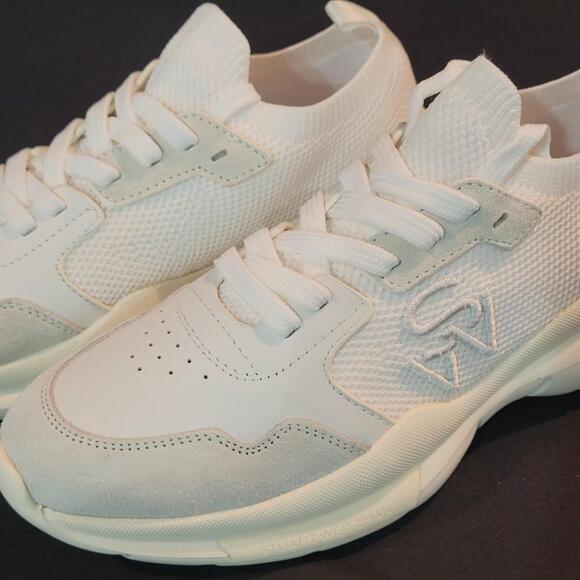 NIB Stuart Weitzman 505 Mesh Laceup Sneaker Womens Size 8 - Picture 11 of 11